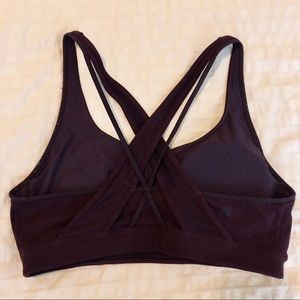 Athleta Med Deep Plum Sports Bra